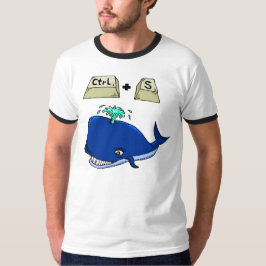 Sparen de walvis t-shirt