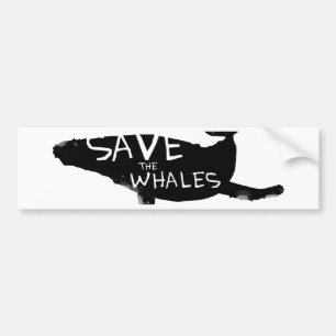 Sparen de Walvissen Bumpersticker