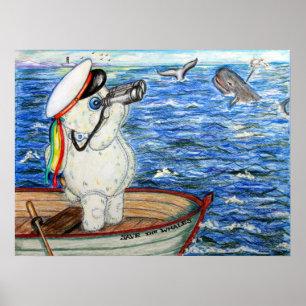 Sparen de Walvissen Poster
