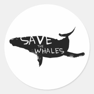 Sparen de Walvissen Ronde Sticker