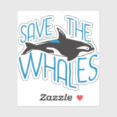 Sparen de Walvissen Sticker (Vel)