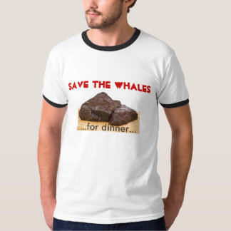 Sparen de walvissen - voor het diner t-shirt