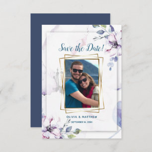 Sparen de Waterverf van de Datum Blush Apple bloes Kaart