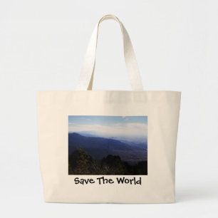 Sparen de Wereldzak Grote Tote Bag