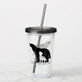 Sparen de Wolven Acryl Drinkbeker (Achterkant)