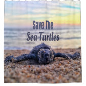 Sparen de Zee Draaien Douchegordijn (Voorkant)