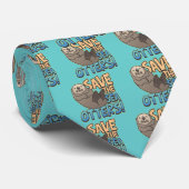 Sparen de Zee otters Stropdas (Opgerold)