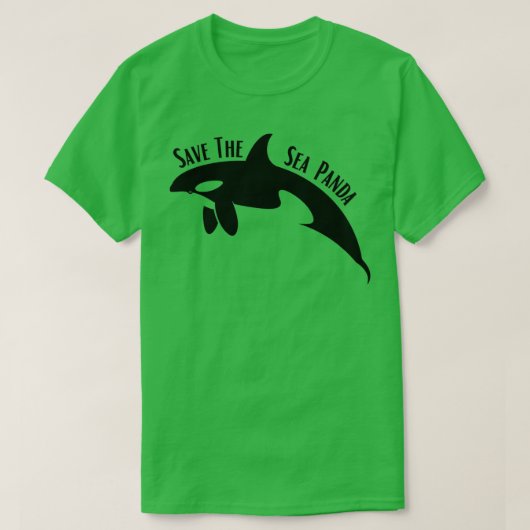 Sparen de Zee Panda Orca walvis T-shirt (Design voorkant)