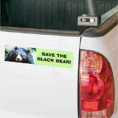 Sparen de Zwarte Bumpersticker van het Beer (Op Truck)