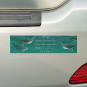 Sparen Dolphins...Ga Groen! Bumpersticker (Op auto)