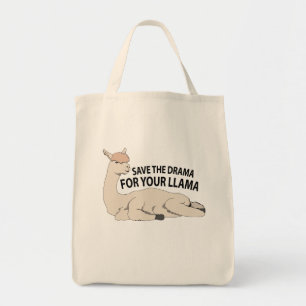 Sparen Drama Llama Tote Bag