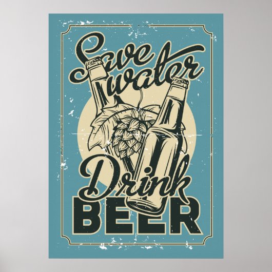 sparen Drink Beer ManCave Poster (Voorkant)