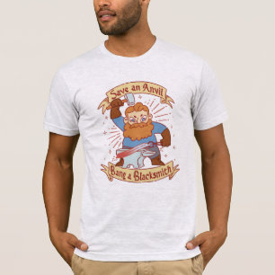 Sparen een Anvil Bang een Blacksmith T-Shirt