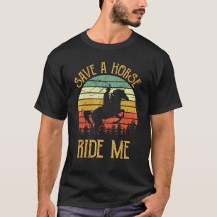 Sparen een paard dat me Cowboy Cowgirl Southern We T-shirt