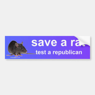 sparen een rat bumpersticker
