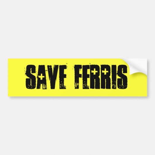 Sparen Ferris Bumpersticker (Voorkant)