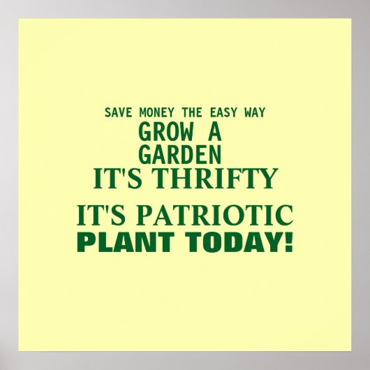 Sparen Geld Poster (Voorkant)