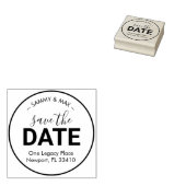 Sparen het Adres van de DatumTerugkeer Rubberstempel (Gestempeld)