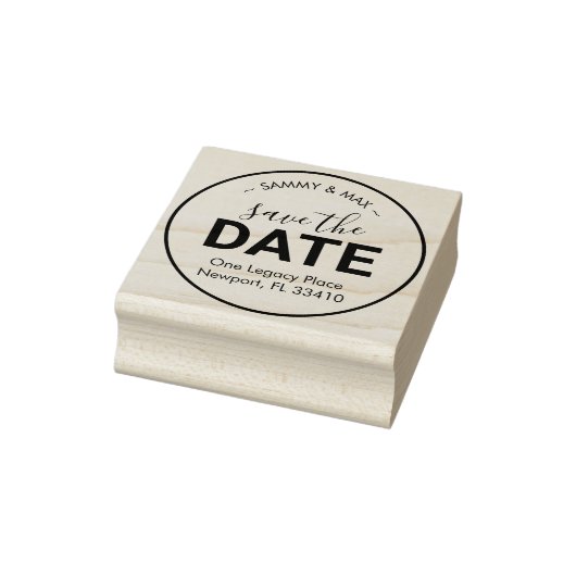 Sparen het Adres van de DatumTerugkeer Rubberstempel (Stempel)