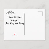 Sparen het Briefkaart van de Aankondiging van de D (Achterkant)