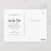 Sparen het Briefkaart van de Datum - Handgeschreve (Achterkant)