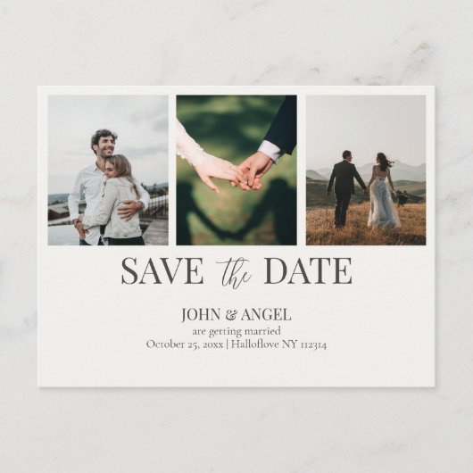 Sparen het Briefkaart van de Datum, minimalistisch