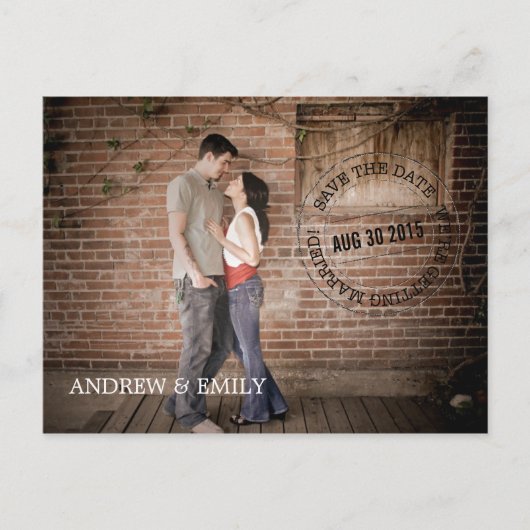 Sparen het Briefkaart van de Foto van het Poststem (Voorkant)