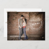 Sparen het Briefkaart van de Foto van het Poststem (Voorkant / Achterkant)