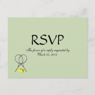 Sparen het Briefkaart van de Tennis RSVP van het M