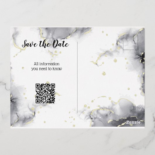 Sparen het Briefkaart van de Uitnodiging van de Fo (Achterkant)