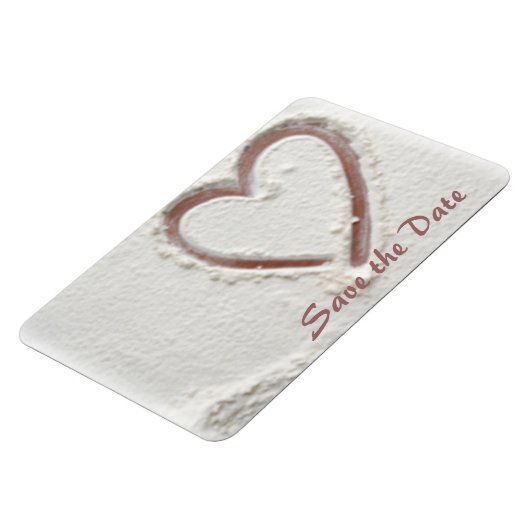 Sparen het Hart van de Datum van Zand Magneet (Linkerzijde)