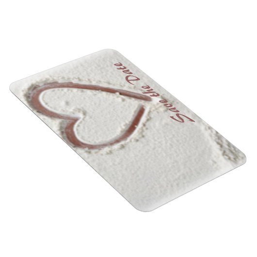 Sparen het Hart van de Datum van Zand Magneet (Rechterzijde)