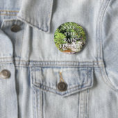 Sparen het landschap van het regenwoud ronde button 5,7 cm (In situ)