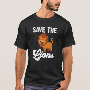 Sparen het Lion Wildlife Lion Safari Adventure T-shirt