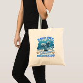 Sparen het Manateeg van de Zeemeermin van Chubby Tote Bag (Voorkant (product))