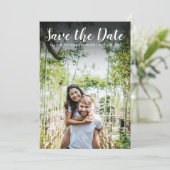 Sparen het Manuscript van de Datum Eenvoudige Mode Save The Date (Staand voorkant)