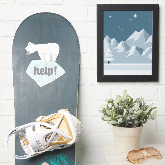 Sparen het Polaire Beer Sticker (Snowboard)