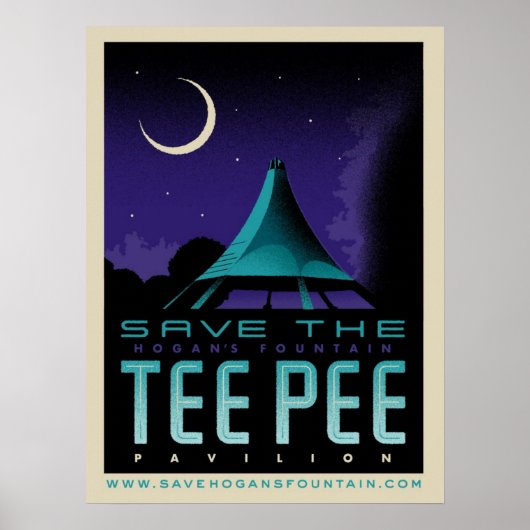 Sparen het Poster TeePee (Voorkant)