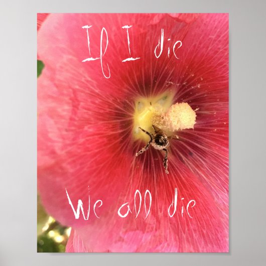 Sparen het Poster van Bees - 8"x10" (Voorkant)