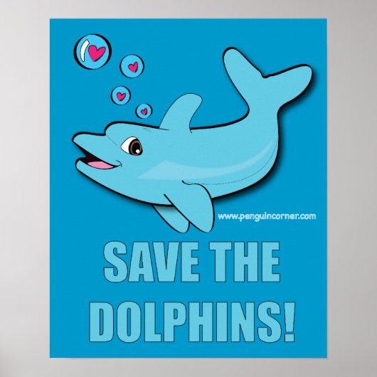Sparen het Poster van het Dolphin (Voorkant)