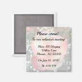 Sparen het Roos Magnet van de Datum Magneet (Voorkant / Achterkant)