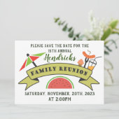 Sparen het van de Familie van de Datum reünie ontw Kaart (Staand voorkant)