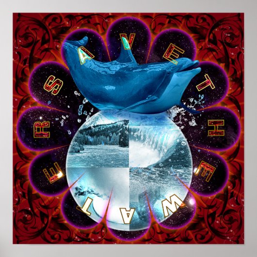 Sparen het water - Poster (Voorkant)