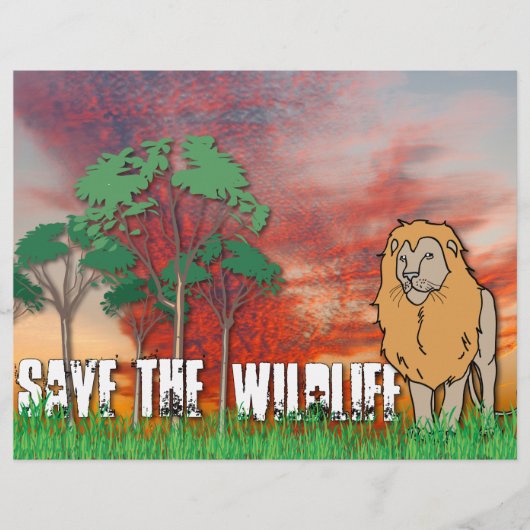 Sparen het wild flyer (Voorkant)