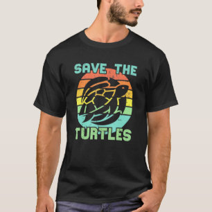 Sparen het Zee van de Schildpadden van de Dierenre T-shirt