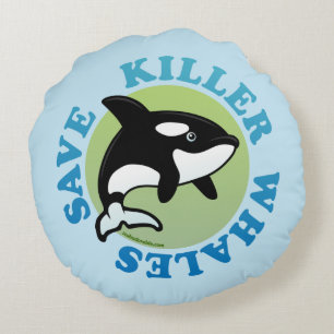Sparen Killer Whales Rond Kussen