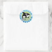 Sparen Killer Whales Ronde Sticker (Tas)