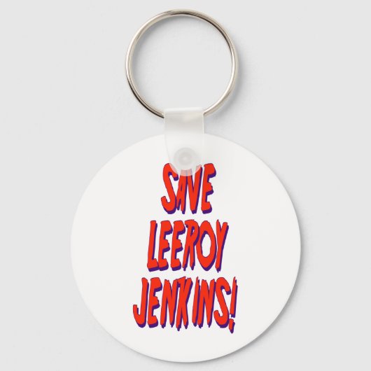 Sparen Leeroy Jenkins Sleutelhanger (Voorkant)