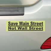 Sparen Main Street Bumpersticker (Op auto)