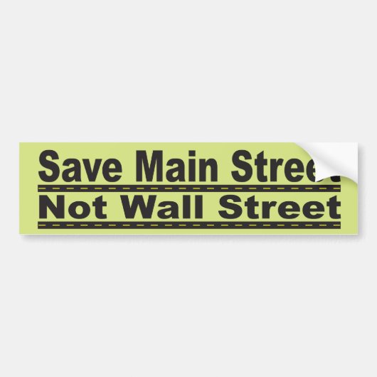 Sparen Main Street Bumpersticker (Voorkant)